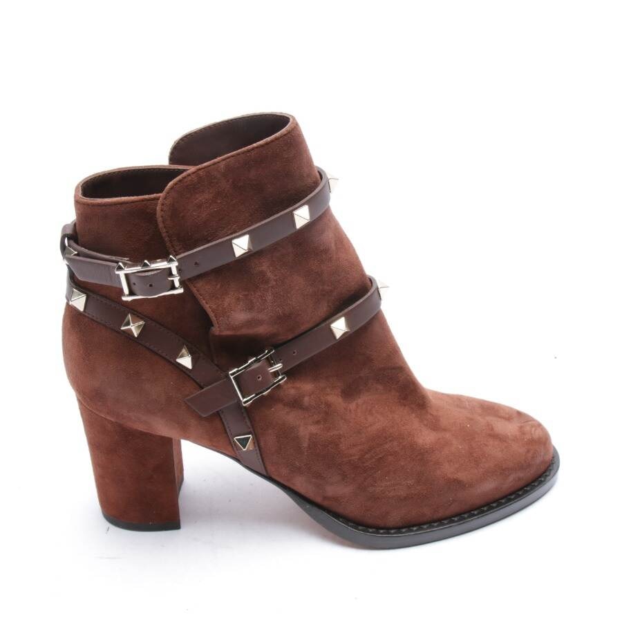 Image 1 of Rockstud Ankle Boots EUR 37 Brown in color Brown | Vite EnVogue