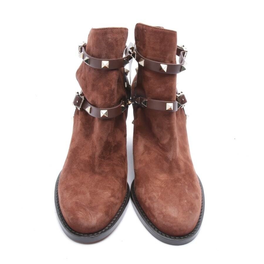 Image 2 of Rockstud Ankle Boots EUR 37 Brown in color Brown | Vite EnVogue