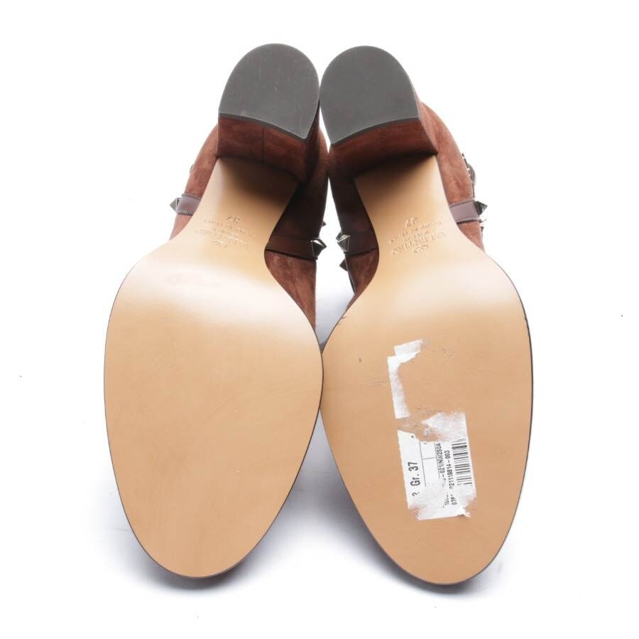 Image 4 of Rockstud Ankle Boots EUR 37 Brown in color Brown | Vite EnVogue
