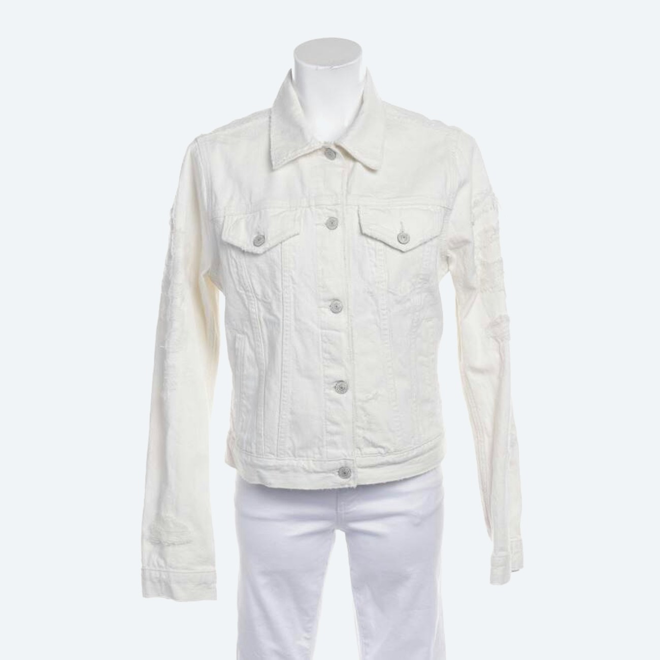 Image 1 of Jeans Jacket M White in color White | Vite EnVogue