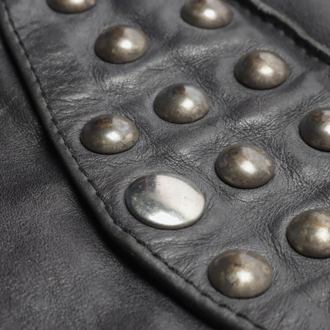 Image 4 of LeatherJacket L Dark Gray in color Gray | Vite EnVogue