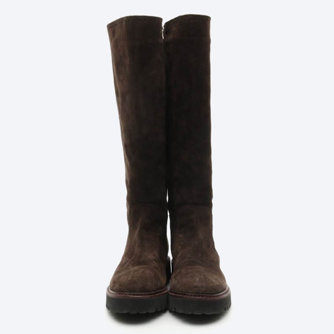 Image 2 of Boots EUR 36 Dark Brown in color Brown | Vite EnVogue