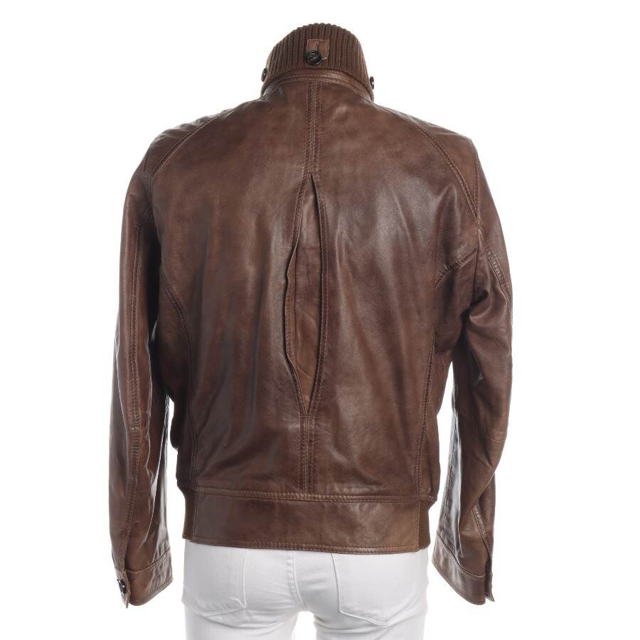 Image 2 of Leather Jacket 48 Dark Brown in color Brown | Vite EnVogue
