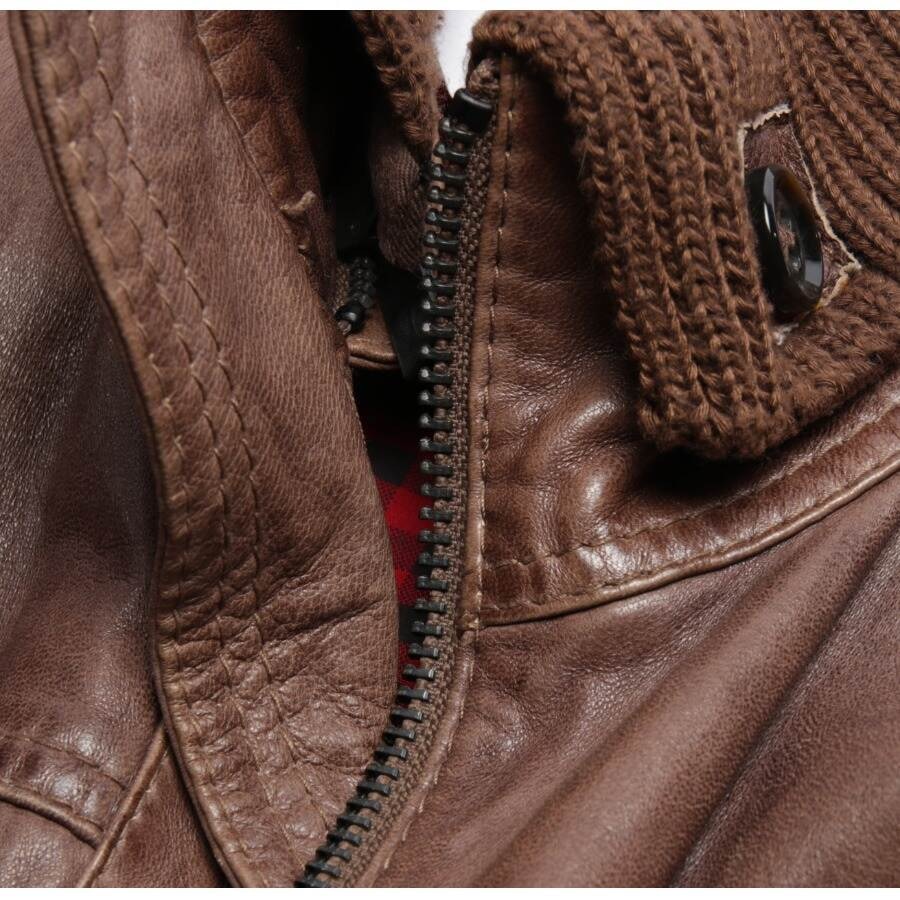 Image 3 of Leather Jacket 48 Dark Brown in color Brown | Vite EnVogue