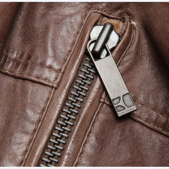 Image 4 of Leather Jacket 48 Dark Brown in color Brown | Vite EnVogue
