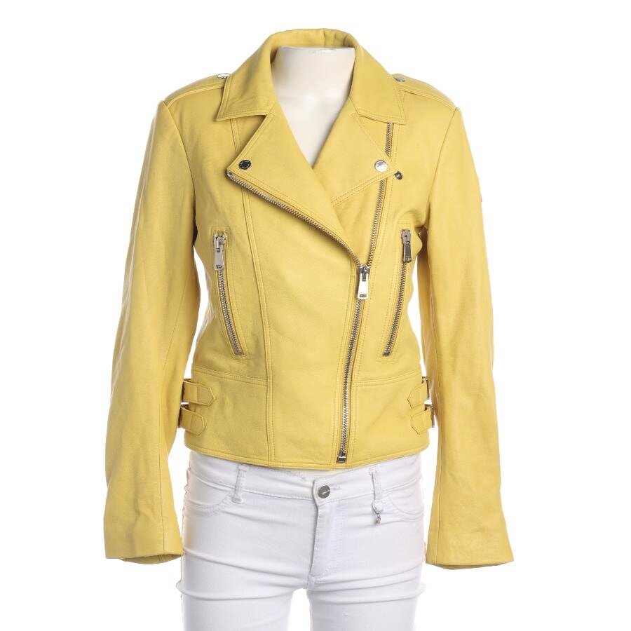 Image 1 of LeatherJacket 32 Mustard Yellow in color Yellow | Vite EnVogue
