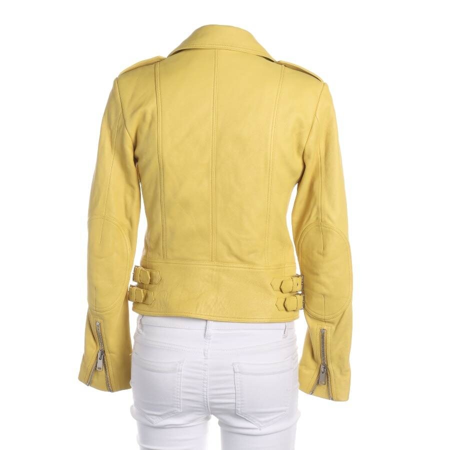 Image 2 of LeatherJacket 32 Mustard Yellow in color Yellow | Vite EnVogue