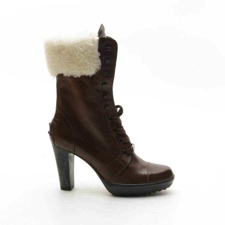 Image 1 of Ankle Boots EUR 37 Dark Brown in color Brown | Vite EnVogue