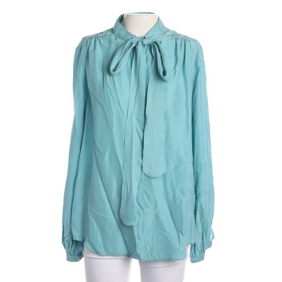 Image 1 of Silk Shirt 40 Turquoise in color Blue | Vite EnVogue
