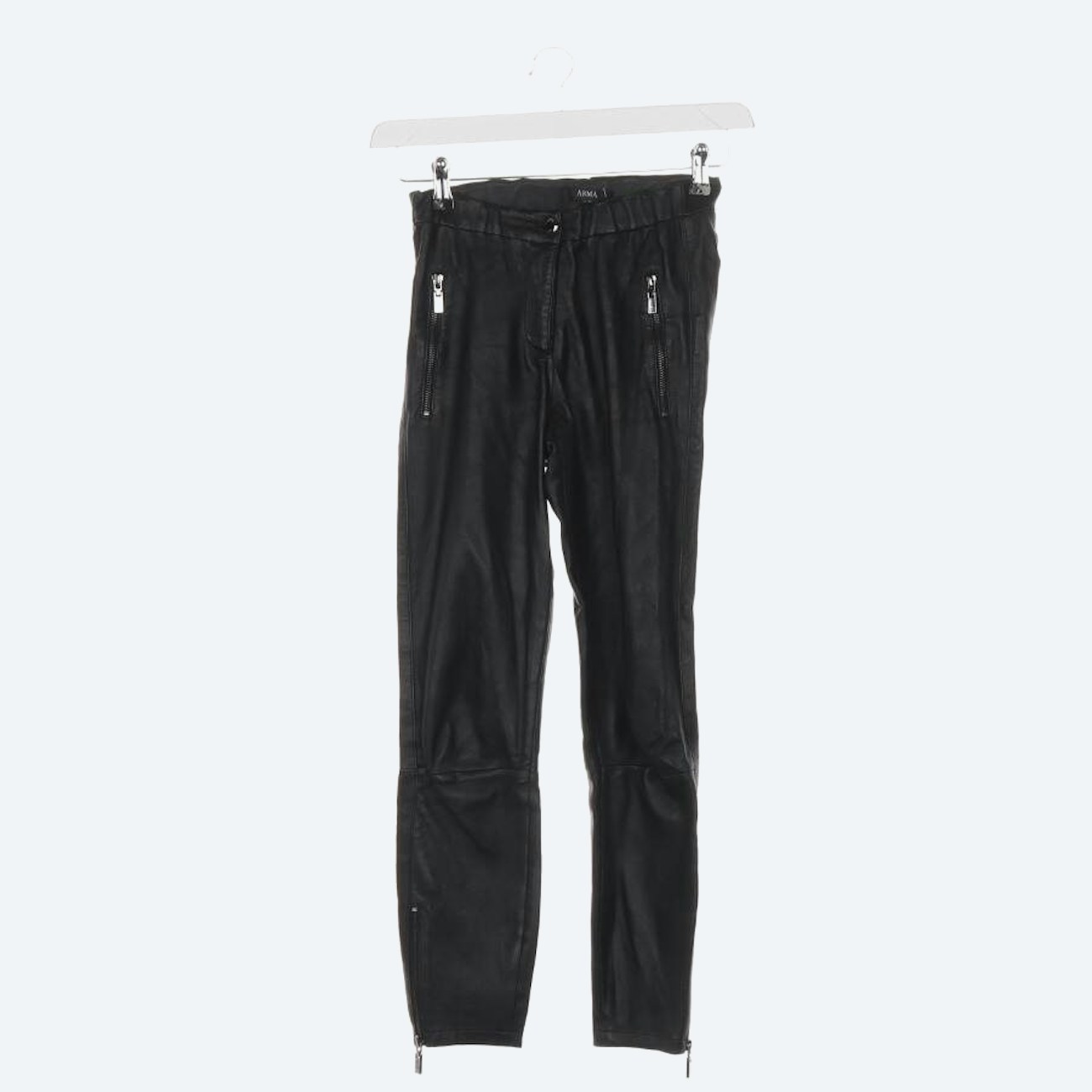 Image 1 of Leather Pants 32 Black in color Black | Vite EnVogue