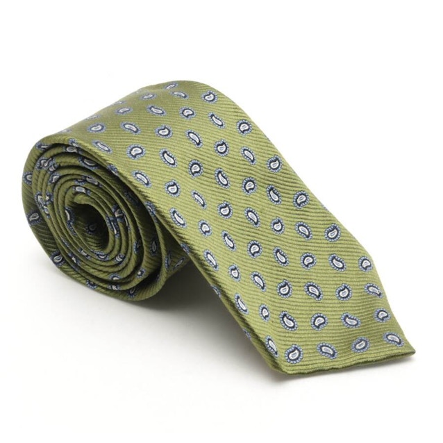 Image 1 of Silk Tie Olive Green | Vite EnVogue