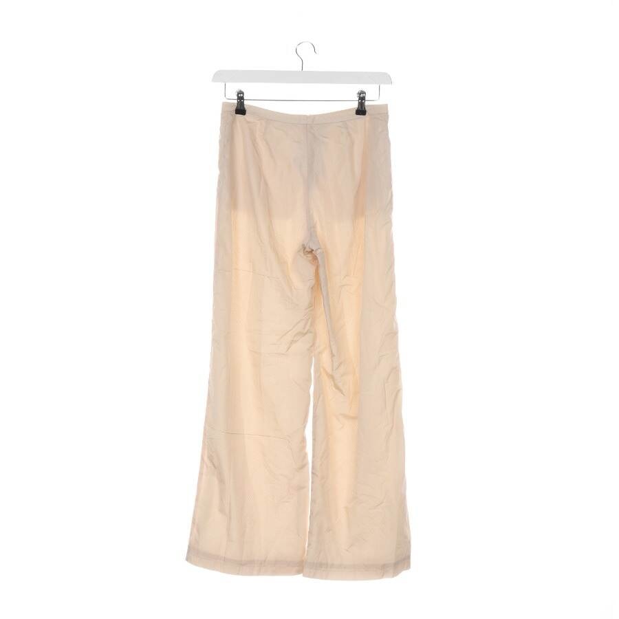 Image 2 of Trousers 38 Beige in color White | Vite EnVogue