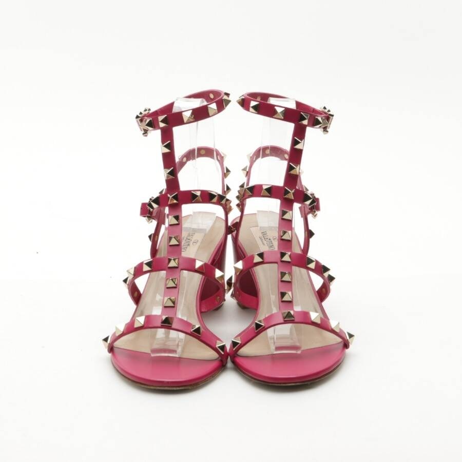 Image 2 of Rockstud Heeled Sandals EUR38 Pink in color Pink | Vite EnVogue