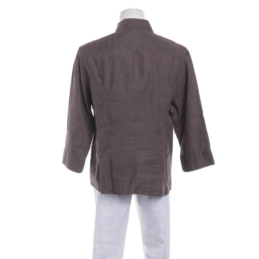 Image 2 of Linen Shirt 44 Dark Brown in color Brown | Vite EnVogue
