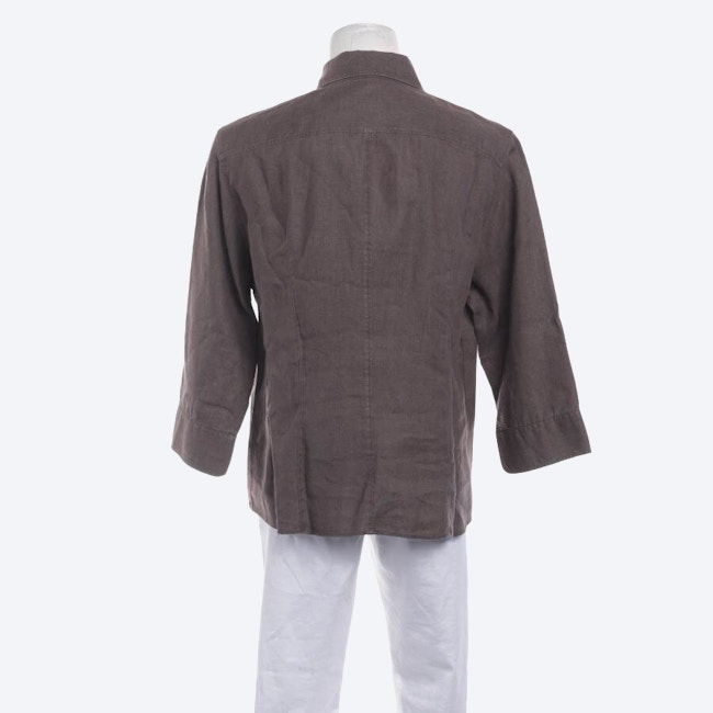 Image 2 of Linen Shirt 44 Dark Brown in color Brown | Vite EnVogue