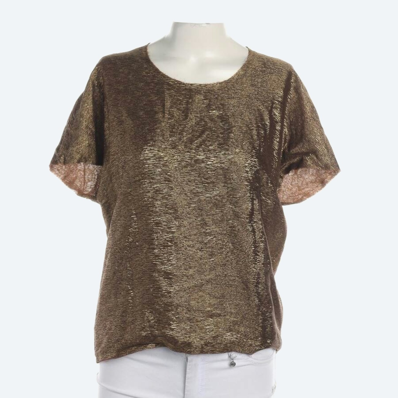 Image 1 of Shirt M Gold in color Metallic | Vite EnVogue