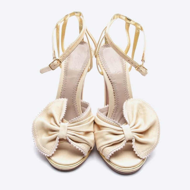 Image 2 of Heeled Sandals EUR 36 Beige in color White | Vite EnVogue