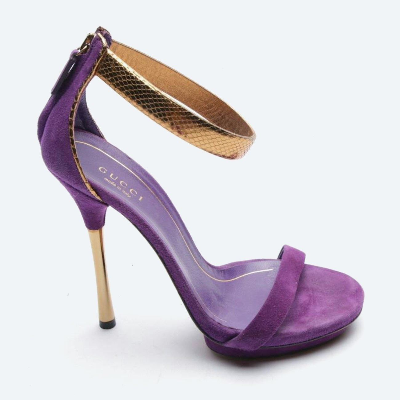 Image 1 of Heeled Sandals EUR 36 Dark Purple in color Purple | Vite EnVogue