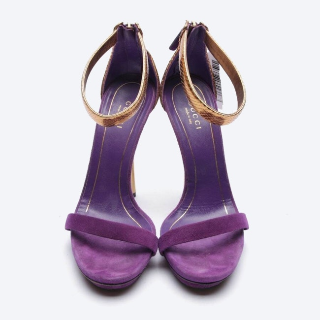 Image 2 of Heeled Sandals EUR 36 Dark Purple in color Purple | Vite EnVogue