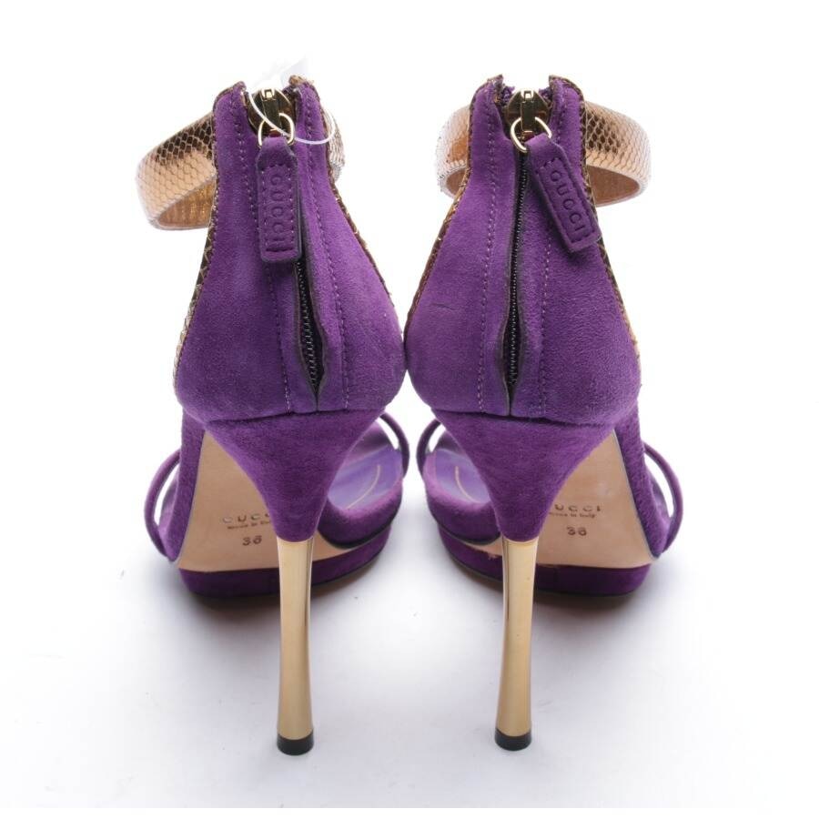 Image 3 of Heeled Sandals EUR 36 Dark Purple in color Purple | Vite EnVogue