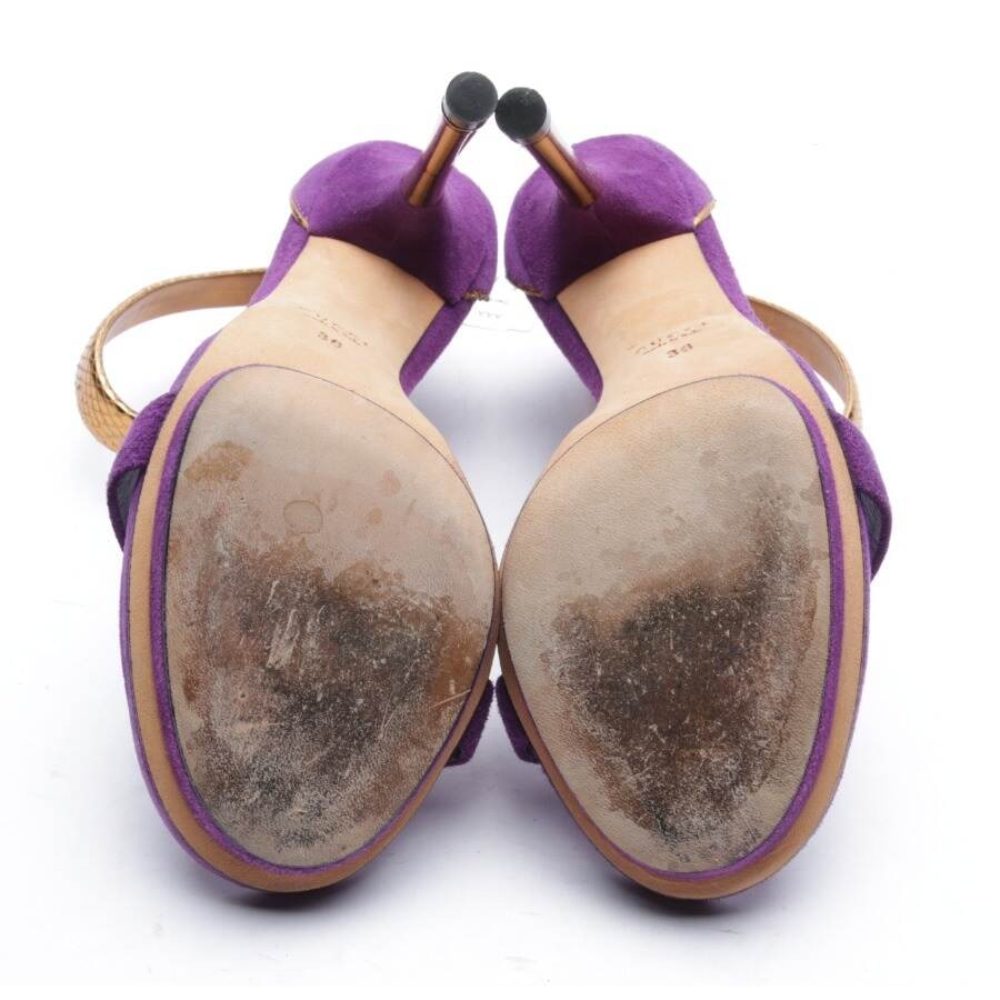 Image 4 of Heeled Sandals EUR 36 Dark Purple in color Purple | Vite EnVogue