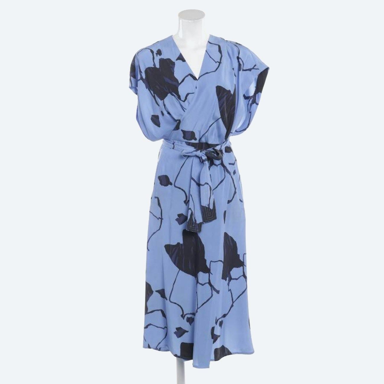 Image 1 of Silk Dress M Blue in color Blue | Vite EnVogue