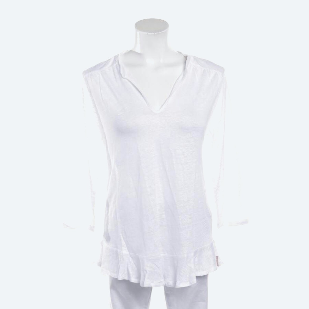 Image 1 of Linen Longsleeve L White in color White | Vite EnVogue