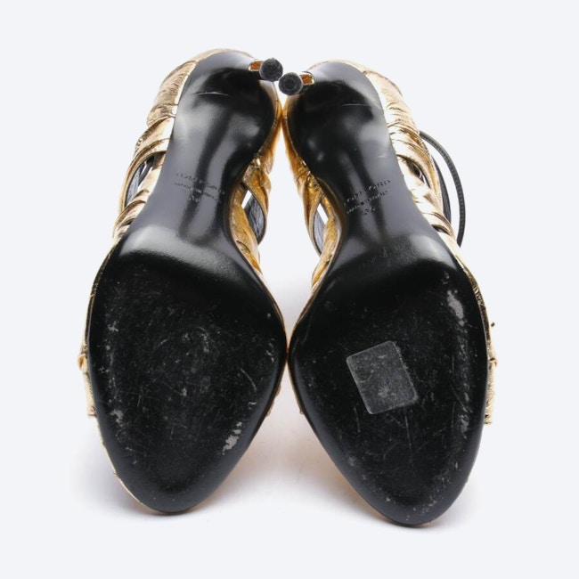 Image 4 of Heeled Sandals EUR 36 Gold in color Metallic | Vite EnVogue
