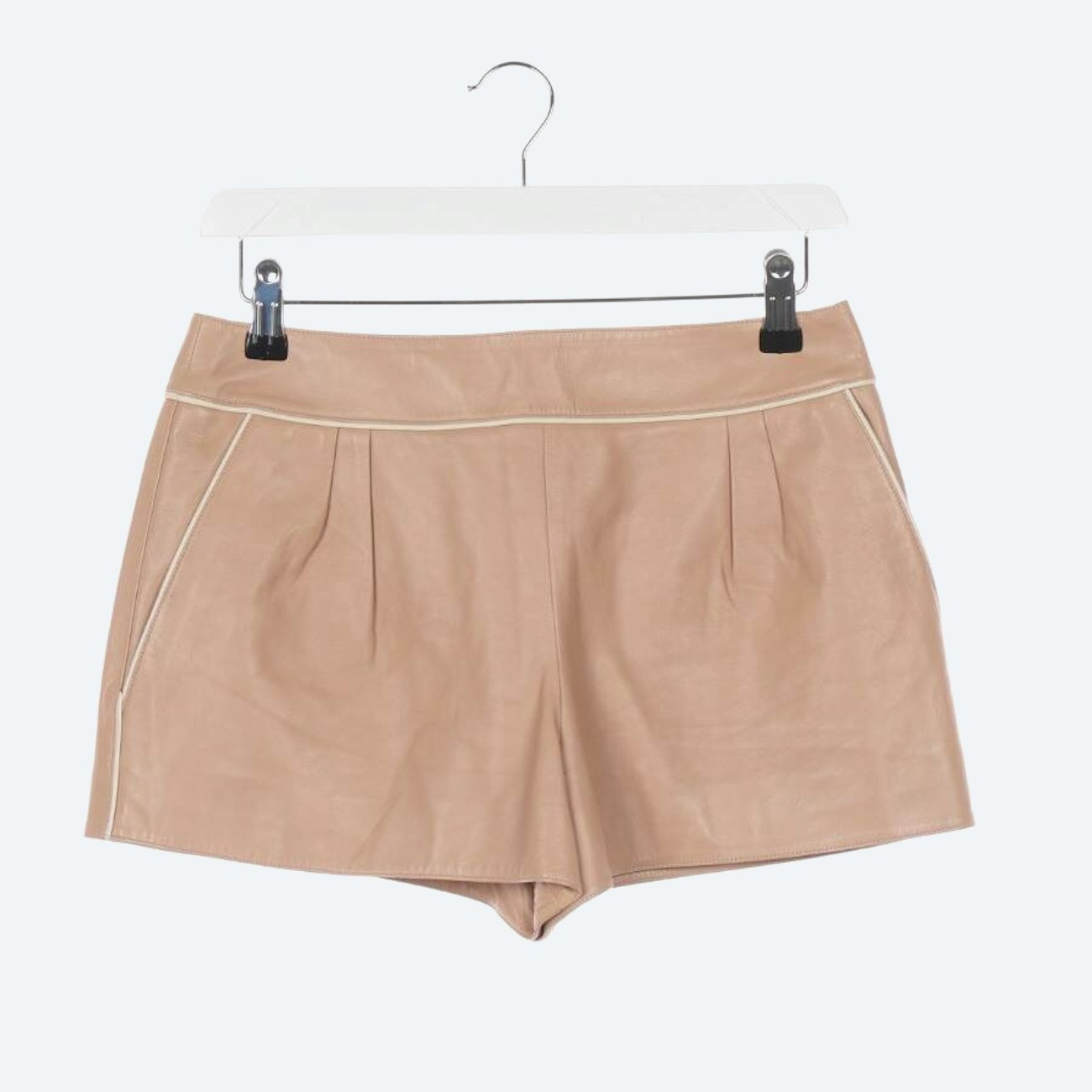 Image 1 of Leather Shorts 32 Peach in color Orange | Vite EnVogue