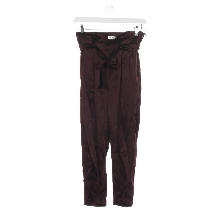 Image 1 of Silk Pants S Dark Brown in color Brown | Vite EnVogue
