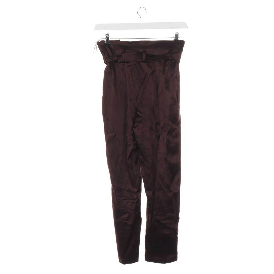 Image 2 of Silk Pants S Dark Brown in color Brown | Vite EnVogue