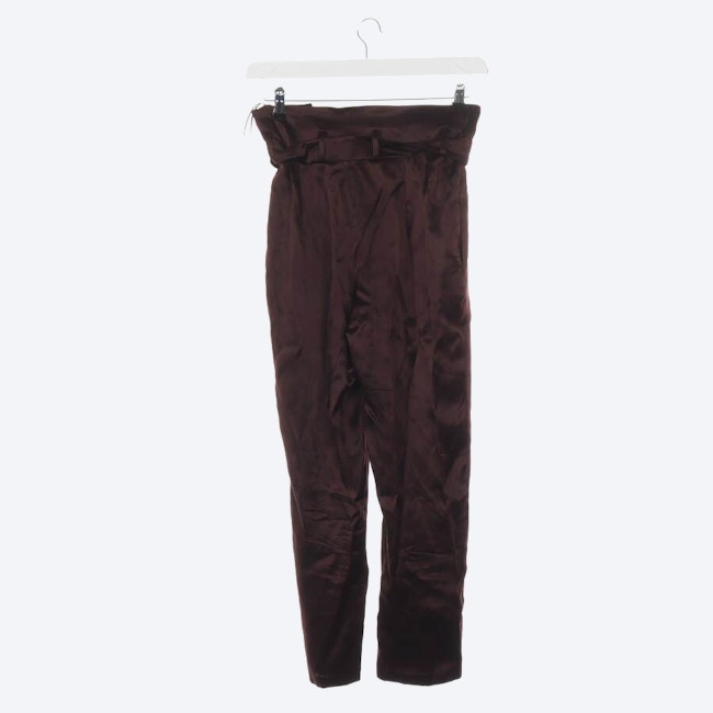 Image 2 of Silk Pants S Dark Brown in color Brown | Vite EnVogue