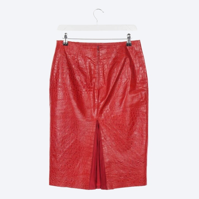 Image 2 of Leather Skirt 36 Red in color Red | Vite EnVogue