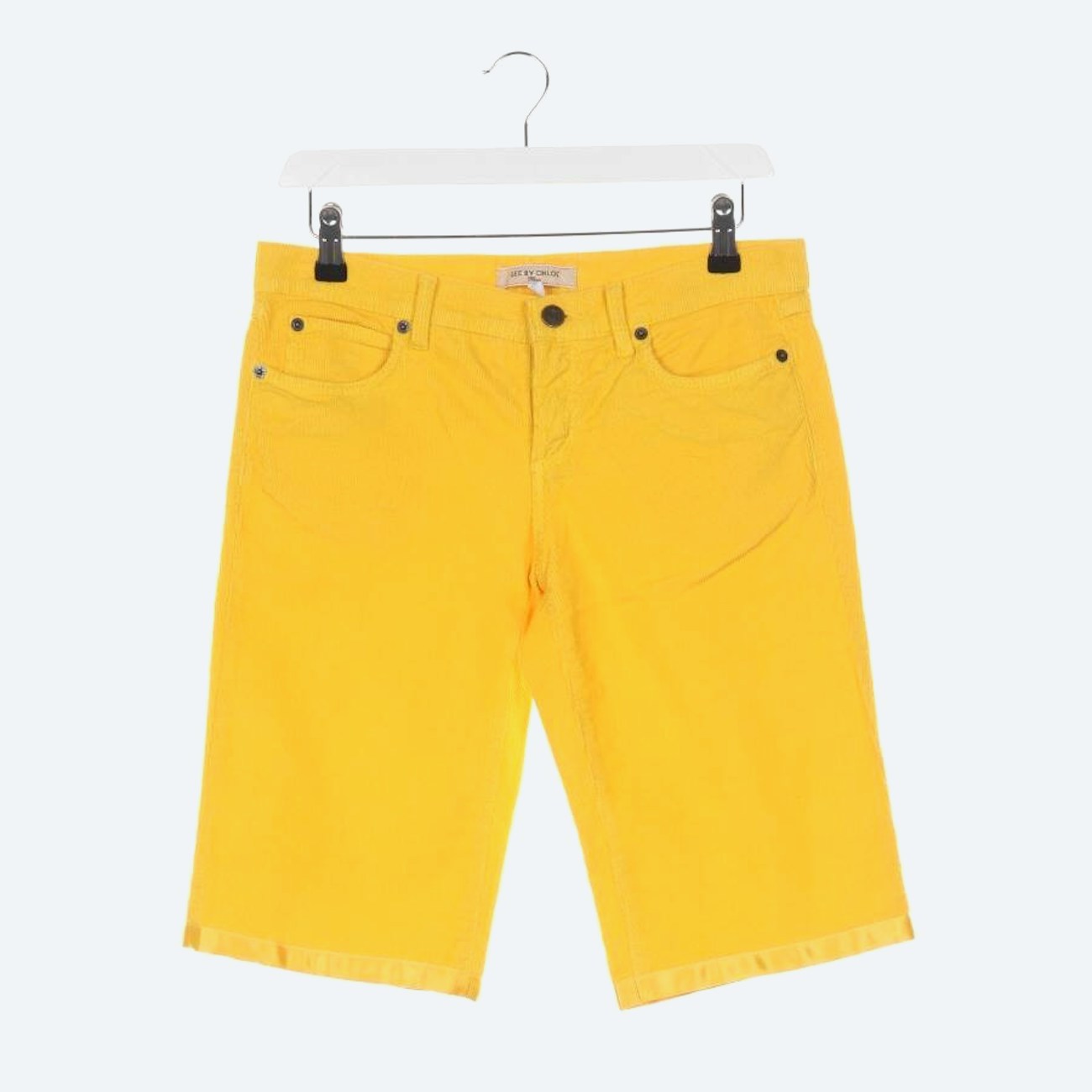 Image 1 of Shorts W29 Yellow in color Yellow | Vite EnVogue