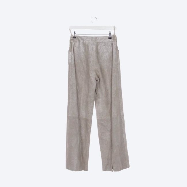 Image 2 of Leather Pants 36 Beige in color White | Vite EnVogue