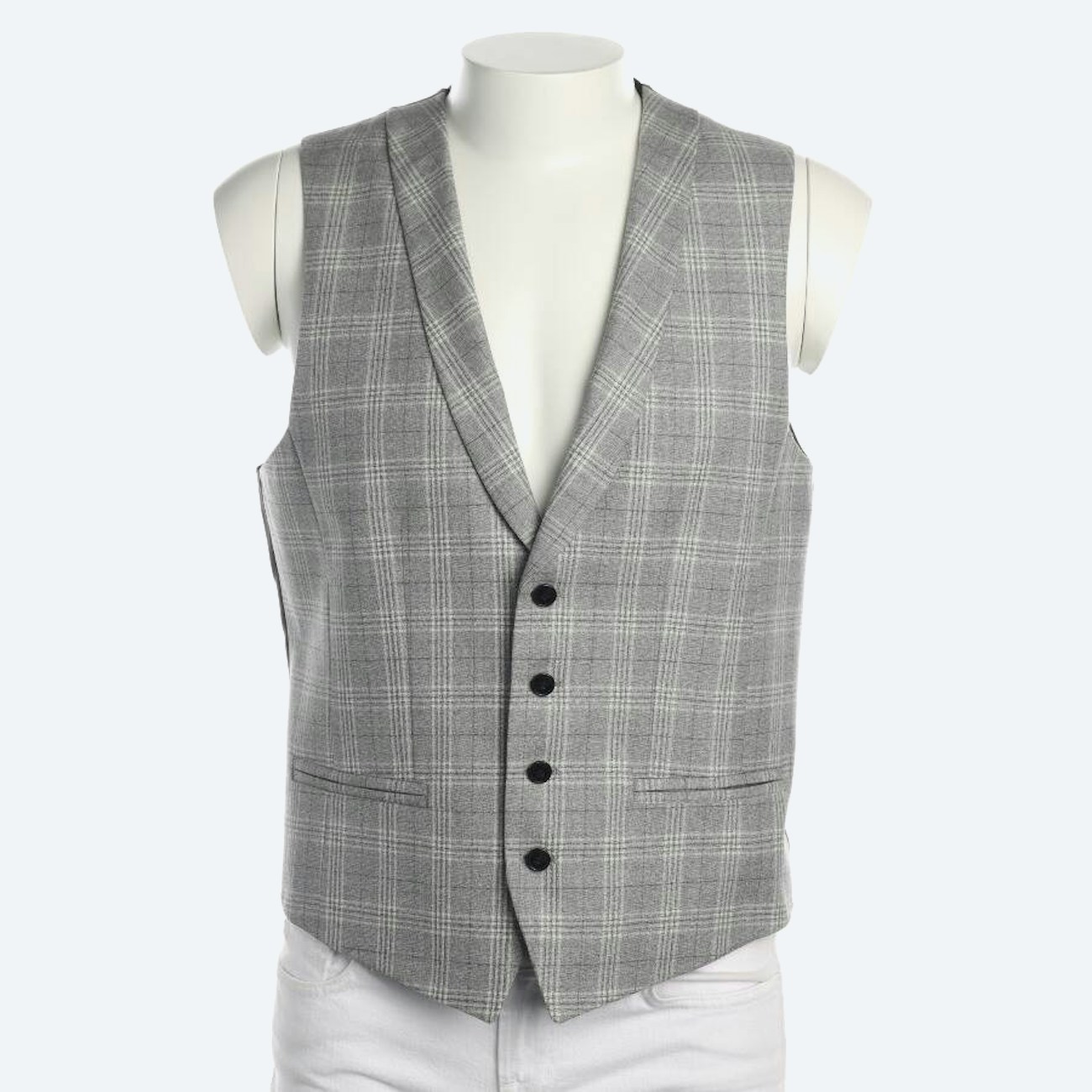 Image 1 of Wool Vest 48 Light Gray in color Gray | Vite EnVogue