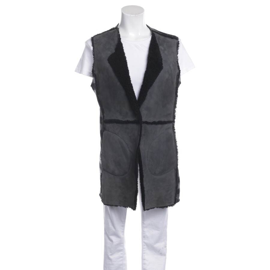 Image 1 of Leather Vest 38 Gray in color Gray | Vite EnVogue
