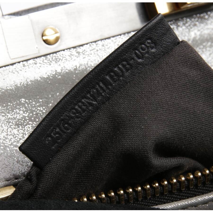 Image 7 of Peek-a-boo Crossbody Bag Silver in color Metallic | Vite EnVogue