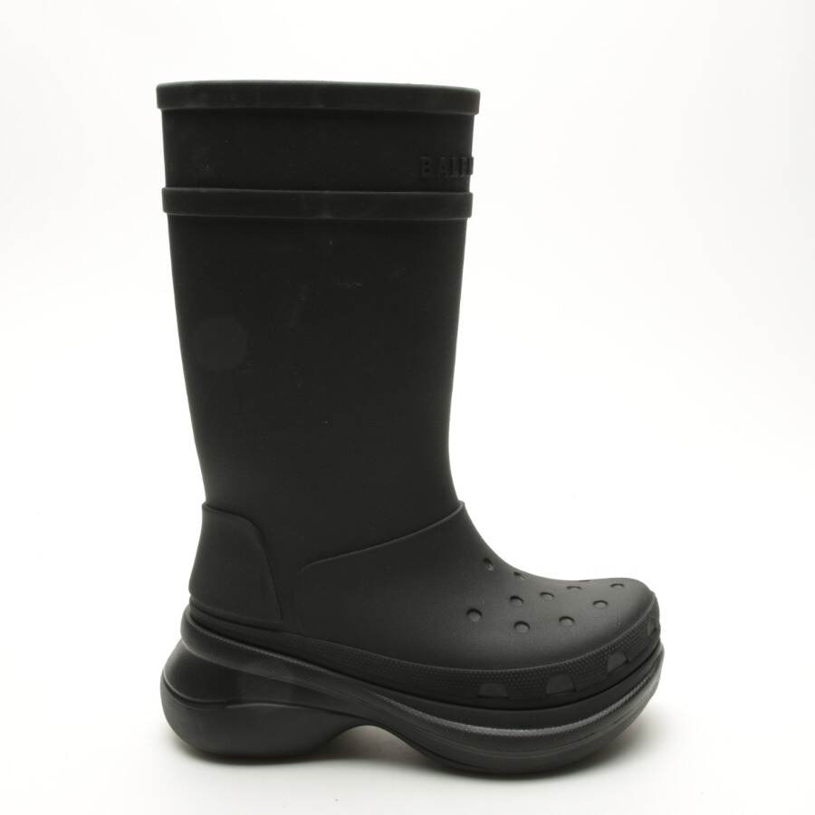 Image 1 of Balenciaga Crocs Rain Boots EUR 37 Black in color Black | Vite EnVogue