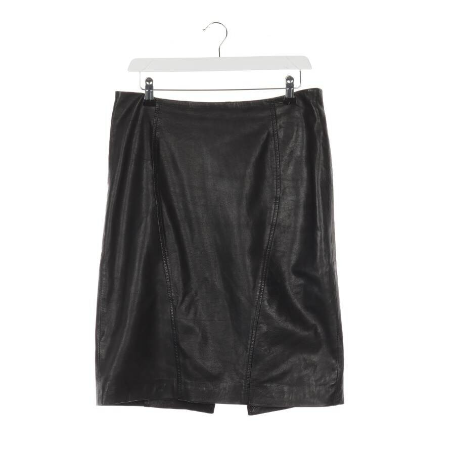 Image 1 of Leather Skirt 38 Black in color Black | Vite EnVogue