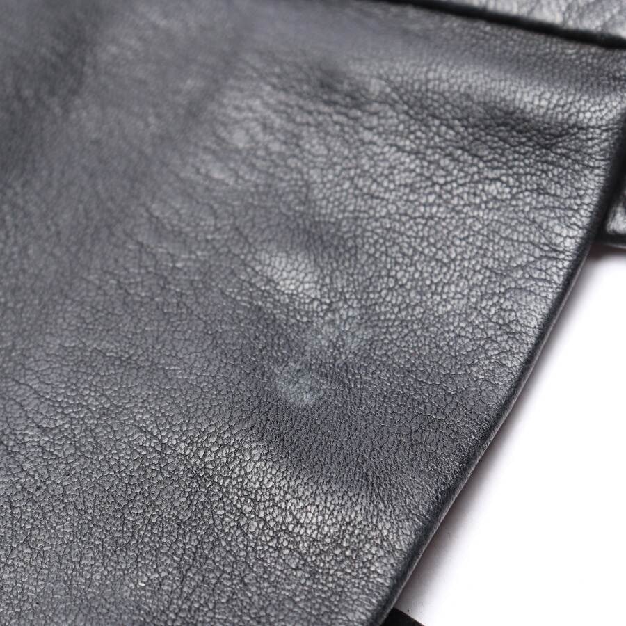 Image 4 of Leather Skirt 38 Black in color Black | Vite EnVogue
