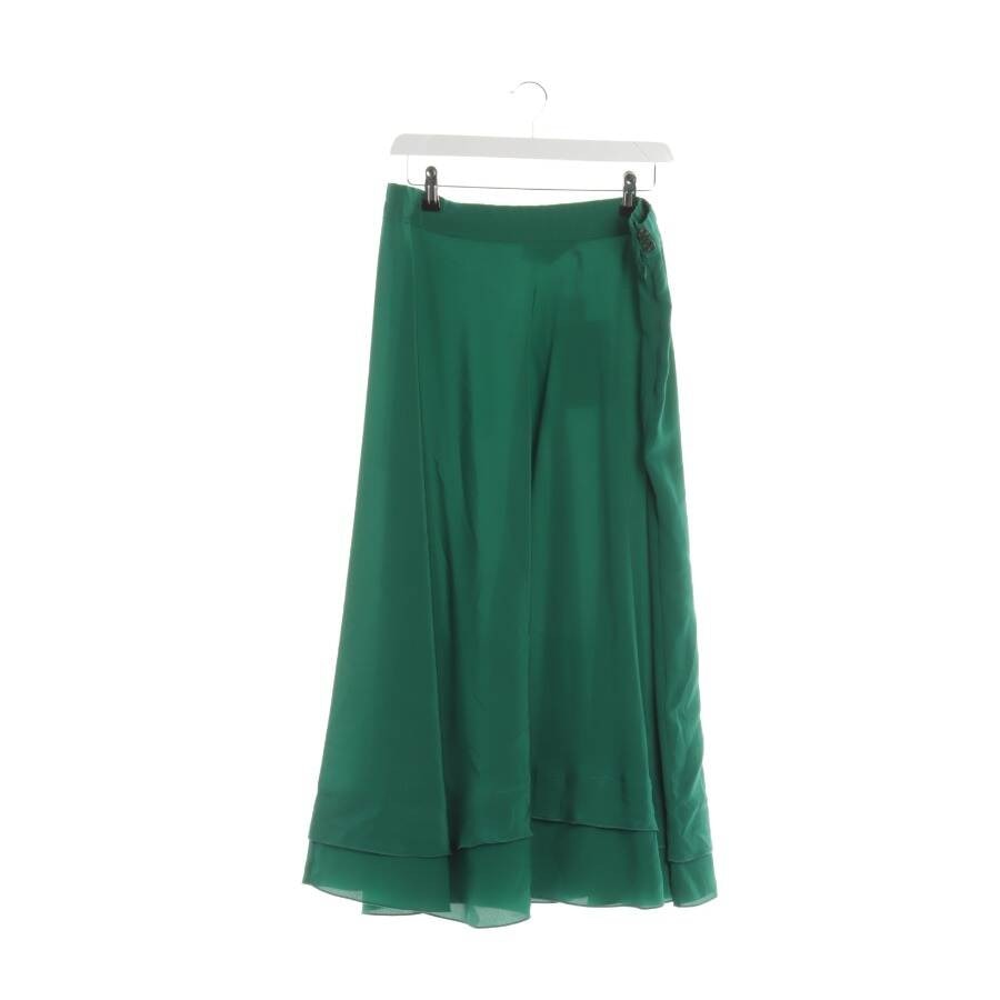 Image 1 of Silk Skirt XL Green in color Green | Vite EnVogue