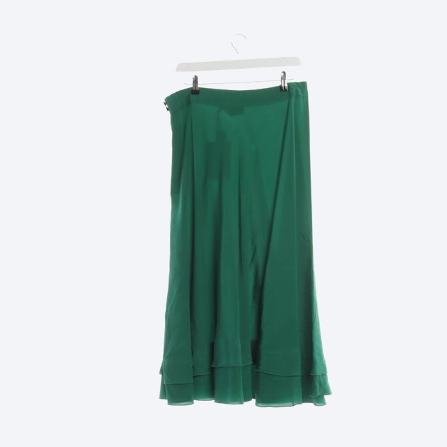 Image 2 of Silk Skirt XL Green in color Green | Vite EnVogue