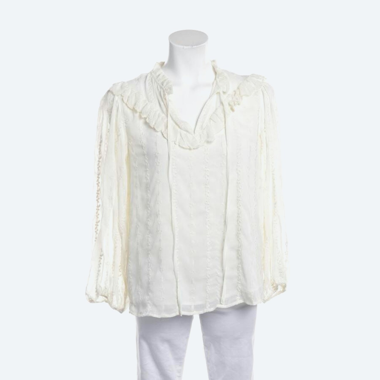 Image 1 of Shirt Blouse 38 Cream in color White | Vite EnVogue