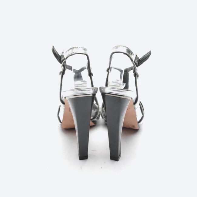 Image 3 of Heeled Sandals EUR 37 Silver in color Metallic | Vite EnVogue