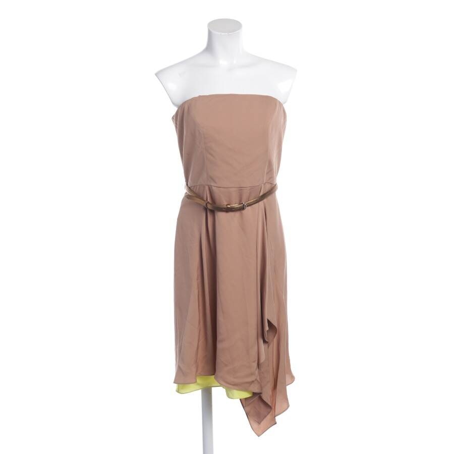 Image 1 of Silk Dress 40 Light Brown in color Brown | Vite EnVogue