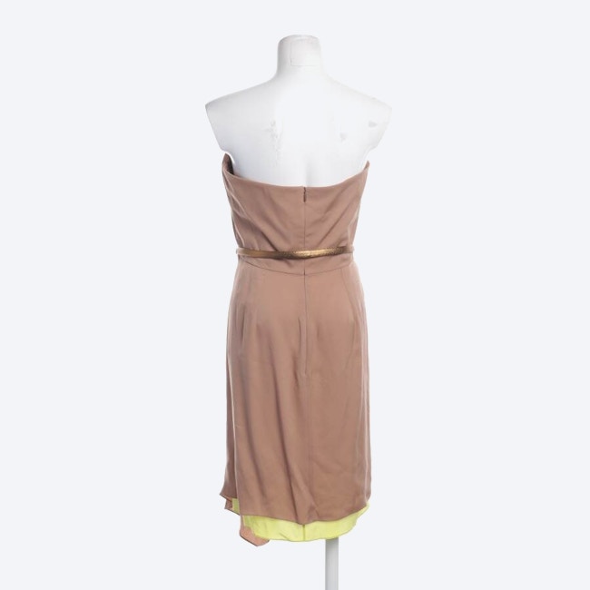 Image 2 of Silk Dress 40 Light Brown in color Brown | Vite EnVogue