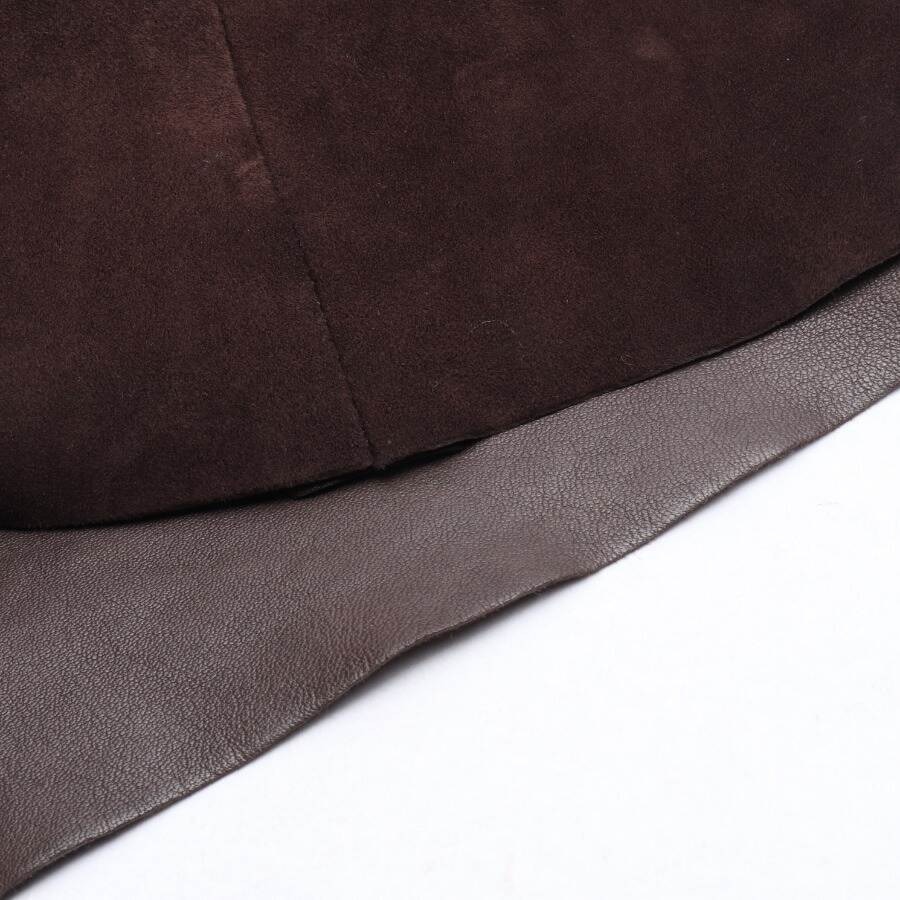 Image 4 of Leather Dress 38 Dark Brown in color Brown | Vite EnVogue