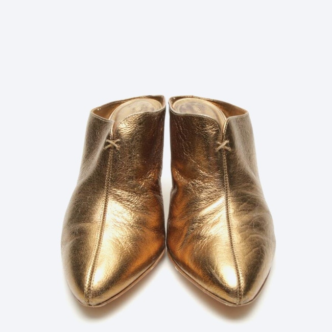 Image 2 of Heeled Mules EUR 36 Gold in color Metallic | Vite EnVogue