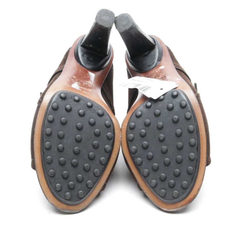 Image 4 of Heeled Sandals EUR 35.5 Dark Brown in color Brown | Vite EnVogue